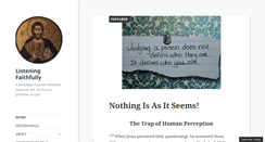 Desktop Screenshot of listeningfaithfullyblog.com
