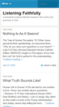 Mobile Screenshot of listeningfaithfullyblog.com